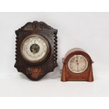 1930's/40's Ferranti electric mantel clock with triangular decoration to case (17cm) and an