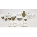 Rosenthal dinner and tea service in white with gilt decoration and a Thomas part tea service (1
