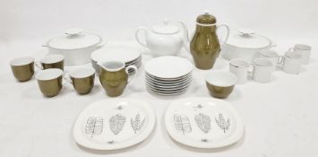 Rosenthal dinner and tea service in white with gilt decoration and a Thomas part tea service (1