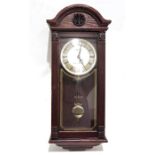 Vintage onyx and brass telephone, a Seiko wooden-cased wall clock, two Aston Drake Galleries