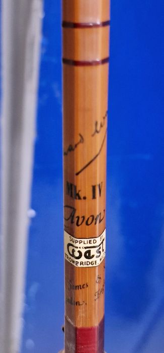 Vintage  B James and Son two piece cane fishing rod, a B James and Son, Richard Walker signature - Image 4 of 62