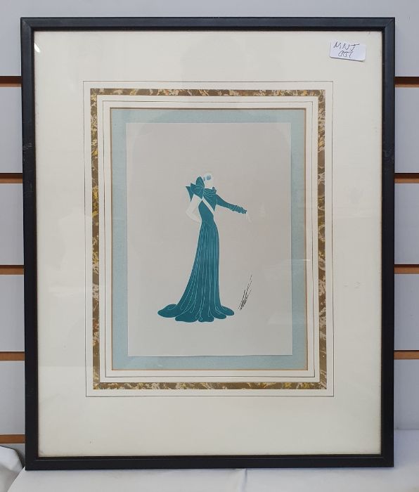 20th Century Limited edition print French Art Deco scene in a bar  "Une Heure du Matin, Le - Image 9 of 10