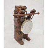 Black forest carved bear as a dinner gong, 31 cm highCondition ReportSome surface scratches and