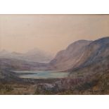 P R Hogarth Watercolour Landscape, signed lower right and assorted prints