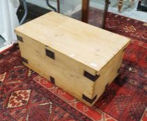 Vintage pine trunk of rectangular form