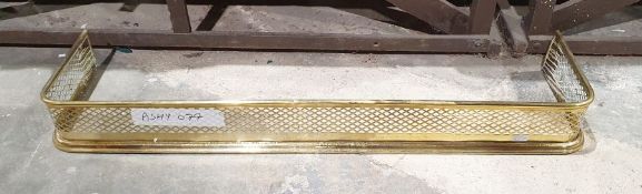 Brass fire curb