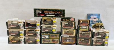 Collection of boxed Lledo and Corgi Eddie Stobart diecast models to include Lledo DG059029 Bedford