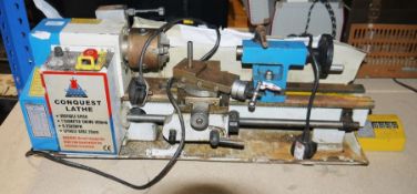 Chester UK Conquest bench top engineer's metal working lathe