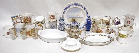 Small quantity of Denby dinnerware's to include dinner plates and bowls, a miniature Noritake teapot