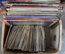 Quantity of LPs and 45's to include Diana Ross, Chris Rea, Bobby Womack, etc (1 box)