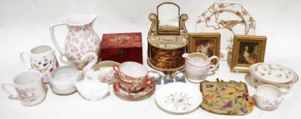 Woods ware part dinner/tea service to include dinner plates, bowls, platter, teapot, cups and