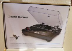 Audio-Technica direct drive professional turntable, USB and analogue, model no. AT-LP120BK-USB HS10