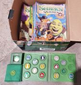 Quantity of Shreks's Quests magazines, a Shrek wallet etc
