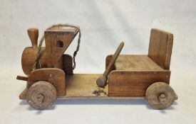 Vintage wooden children's pull-along train