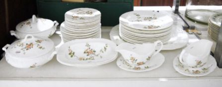 Coalport 'Samarkand' part dinner service to include dinner plates, side plates, gravy boats,