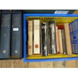 Assorted volumes to include 'The Compact Edition of the Oxford Dictionary ' ( with magnifying glass)