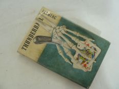 Fleming Ian " Thunderball"  Jonathan Cape 1961 , grey cloth, blind stamped skeleton hand on front