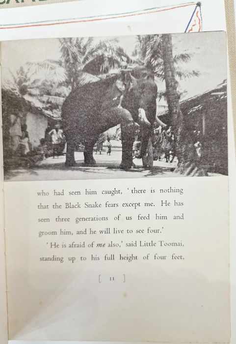 Kipling, Rudyard "Toomai of the Elephants", Macmillian & Co 1937, photographic illustrations - Image 31 of 31