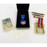 Royal Observer Corps medal named to 'Chief Observer. O. R. Pike', warden and freeman medal of