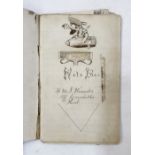 Mid nineteenth century pocket notebook belonging to a young J. H. Lindquist Esq. whilst he undertook