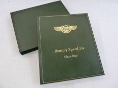 Hay, Claire  "Bentley Speed Six", No.1 Press 2008, limited edition of 182 copies, this copy is not