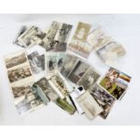 Quantity of late nineteenth - early 20th century postcards, used and unused, various places in the