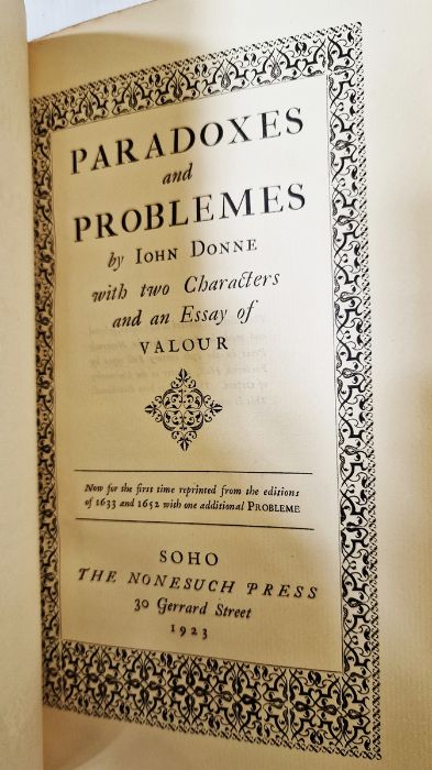 The Nonesuch Press Summers, Montague (ed) "The Complete Works of Thomas Ottway", 3 vols, The - Image 3 of 4