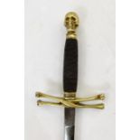 Irish ceremonial sword, Masonic, complete with sheathCondition ReportMaker's mark on the handle says