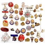 Collection of fire service, Boy Scout and Girl Guide badges (1 box)