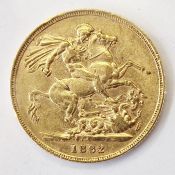 Victorian sovereign, Sydney mint 1882, scarce variety