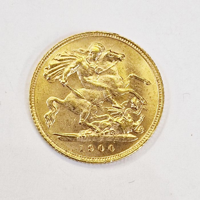 Gold half-sovereign 1900