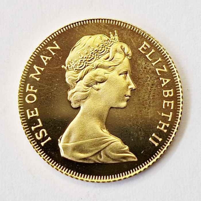 Isle of Man gold half-sovereign 1977 (beware, packet split) - Bild 2 aus 2