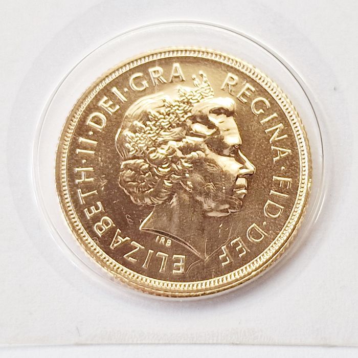 Gold sovereign 2005, brilliant uncirculated - Bild 2 aus 2