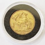 Victorian gold sovereign 1890