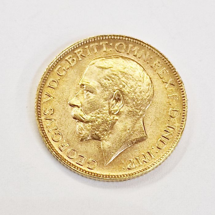 Gold sovereign 1911, scarce George V Ottawa Mint sovereign, C on ground line - Bild 2 aus 2