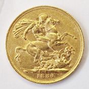 Victorian sovereign, Sydney mint 1880