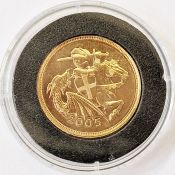 Gold sovereign 2005