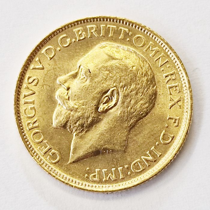 Gold sovereign 1912, Sydney Mint, S on ground line - Bild 2 aus 2