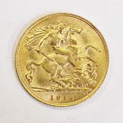 Gold half-sovereign 1914