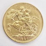 Victorian sovereign, Melbourne mint 1880