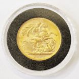Victorian gold sovereign 1893