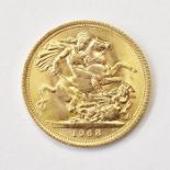 Gold sovereign 1968
