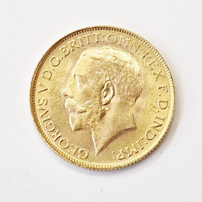 Gold sovereign 1927, South Africa SA on ground line for Pretoria Mint - Bild 2 aus 2