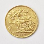 Gold half-sovereign 1910