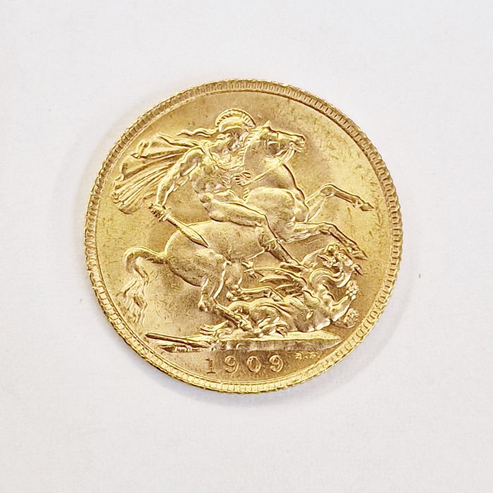 Gold sovereign 1909