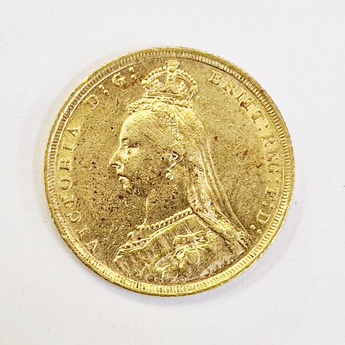 Gold sovereign 1888, Sydney mint, S on ground line - Bild 2 aus 2