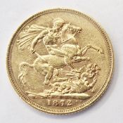 Victorian sovereign 1872