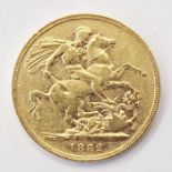 Victorian sovereign, Melbourne mint 1882