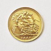 Gold half-sovereign 1982