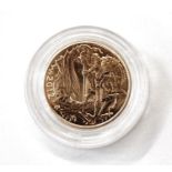 Limited edition 2012 brilliant uncirculated sovereign for the Queen's Diamond Jubilee with St George